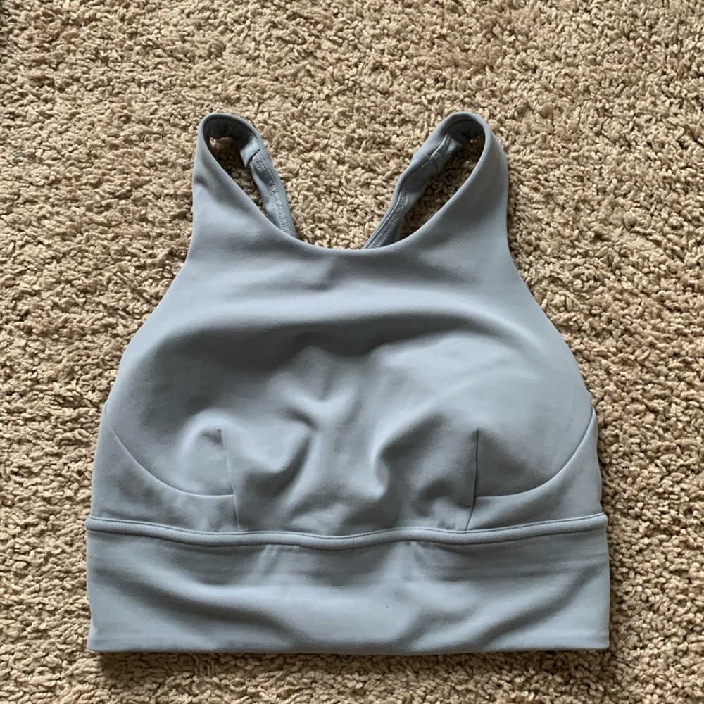 Lululemon Wunder Train Long-line Bra grey size 4